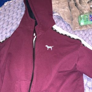 PINK maroon (more purple) zip up